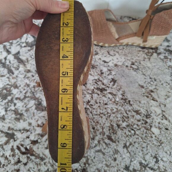 Ugg ankle strap wedge espadrille wool sandals size 9 - Picture 10 of 11